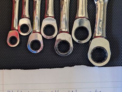 Blackhawk, SAE stubby ratcheting wrenches