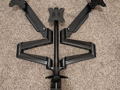 Triple Monitor Mount – Full Motion Ergonomic Desk Mount