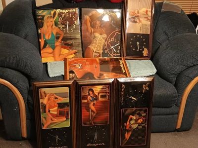 1980s Snap-On Tools Pin-Up Girls Clocks Lot