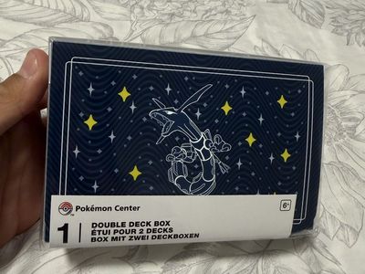 Pokemon center exclusive playmat, pin, deck box