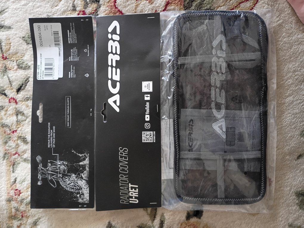 Motorcycle dirtbike radiator covers