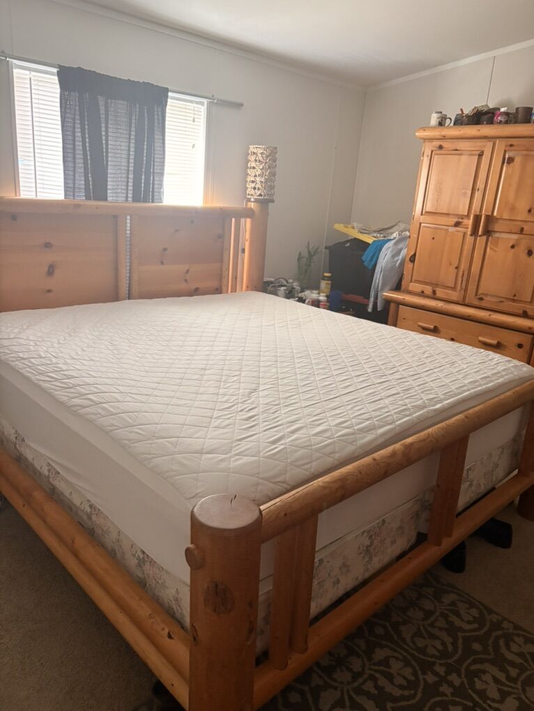 Rustic King Size Bed