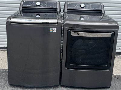 LG XL Capacity Washer & Electric Dryer With Steam Options-Free Local Delivery.