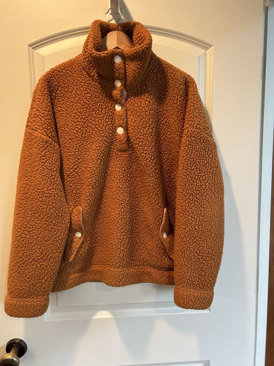 J.Crew Vintage Fleece XL 1/4 quarter snap pullover