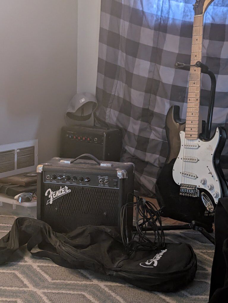 Guitar and amp