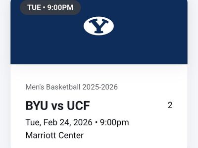 BYU vs UCF (2 Tickets Aisle + Parking)