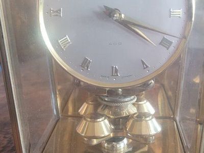 Vintage Schatz 400 Day Anniversary Clock German Made Roman Numerals Glass Dome