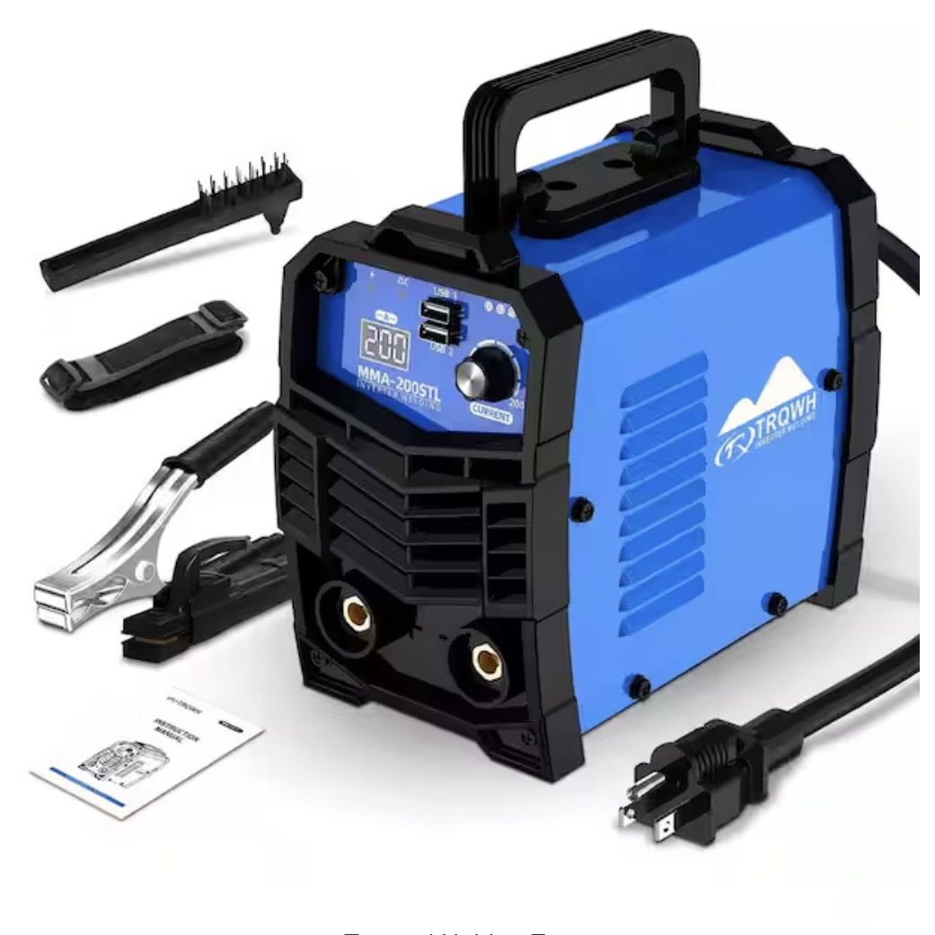 MYWISH 200 Amp 110-Volt Electric (DC) Stick Welder ARC Welding Machine, IGBT Inverter MMA Portable Welder with IGBT Inv