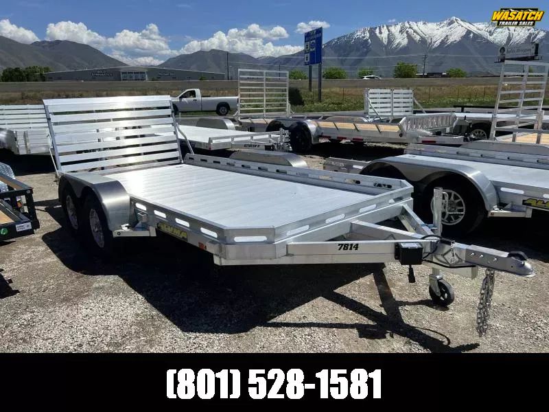 2026 Aluma 7814TA 6.5x14 Aluminum Utility Trailer