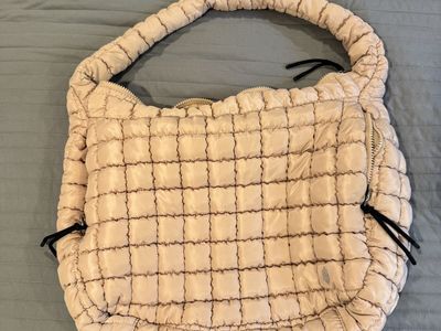 Free People Quilted Carry All (off white)