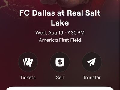 RSL v FC Dallas 2 tickets NW lower bowl, $35 for both