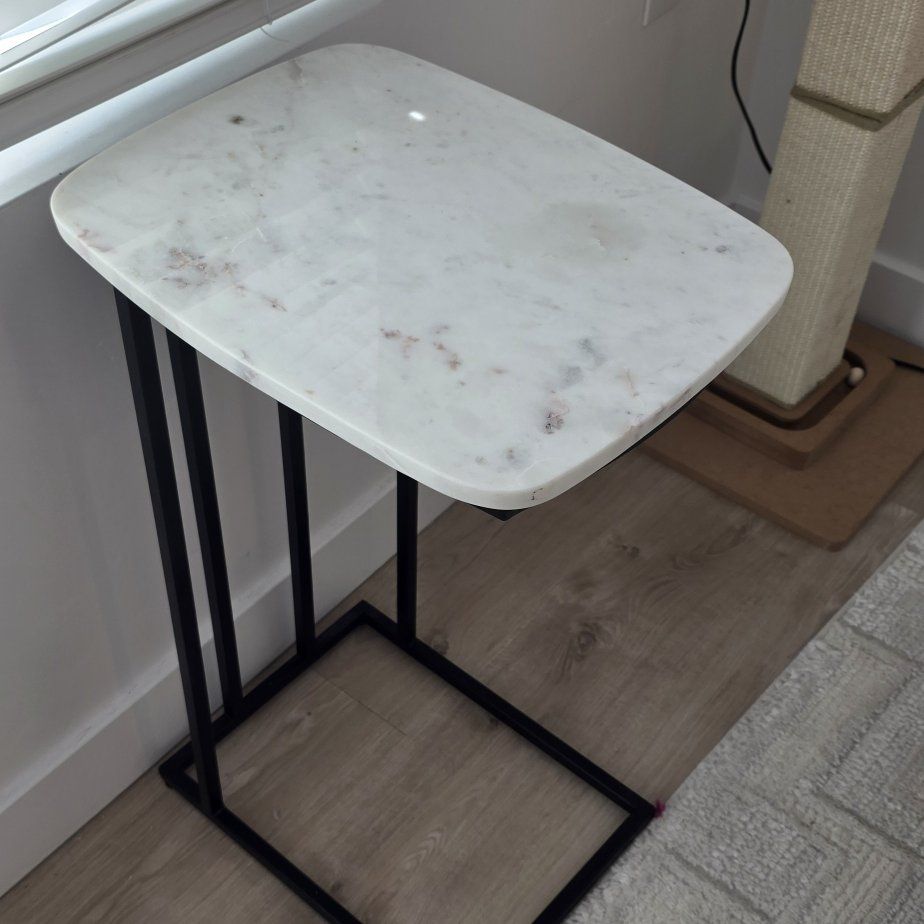 marble end table