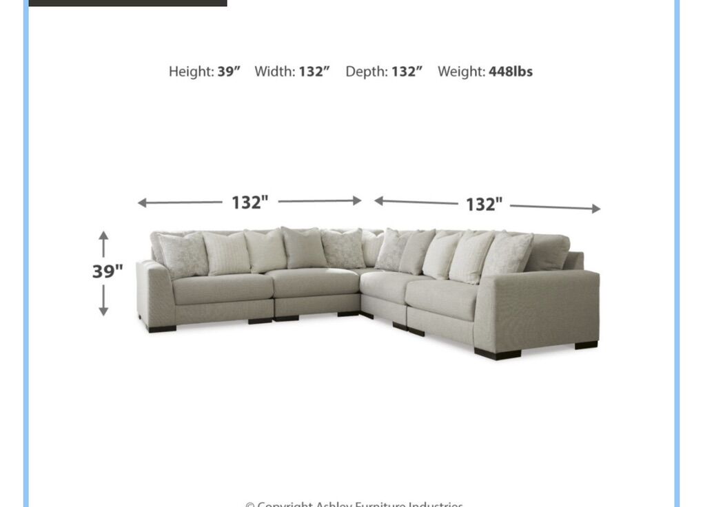 Ashley Lyndeboro 5 Piece Sectional