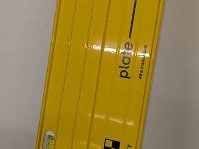 STABILA Plate Level 140cm / 55in - Yellow, High Accuracy, Made in Germany, Excellent Condition