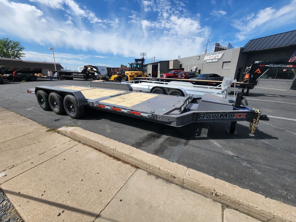 2027 RawMaxx 24' G7X 21K Triple Tilt Equipment Flatdeck Trailer