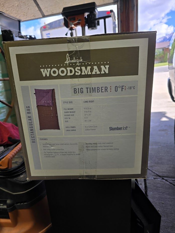 Slumberjack woodsman 0°F sleeping bag