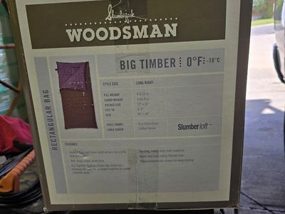Slumberjack woodsman 0°F sleeping bag