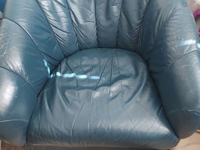 2 Blue Swivel Chairs