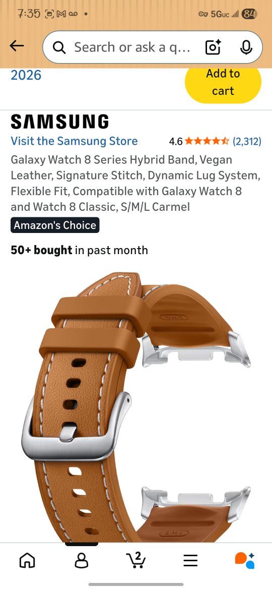 Samsung galaxy watch 8 band new