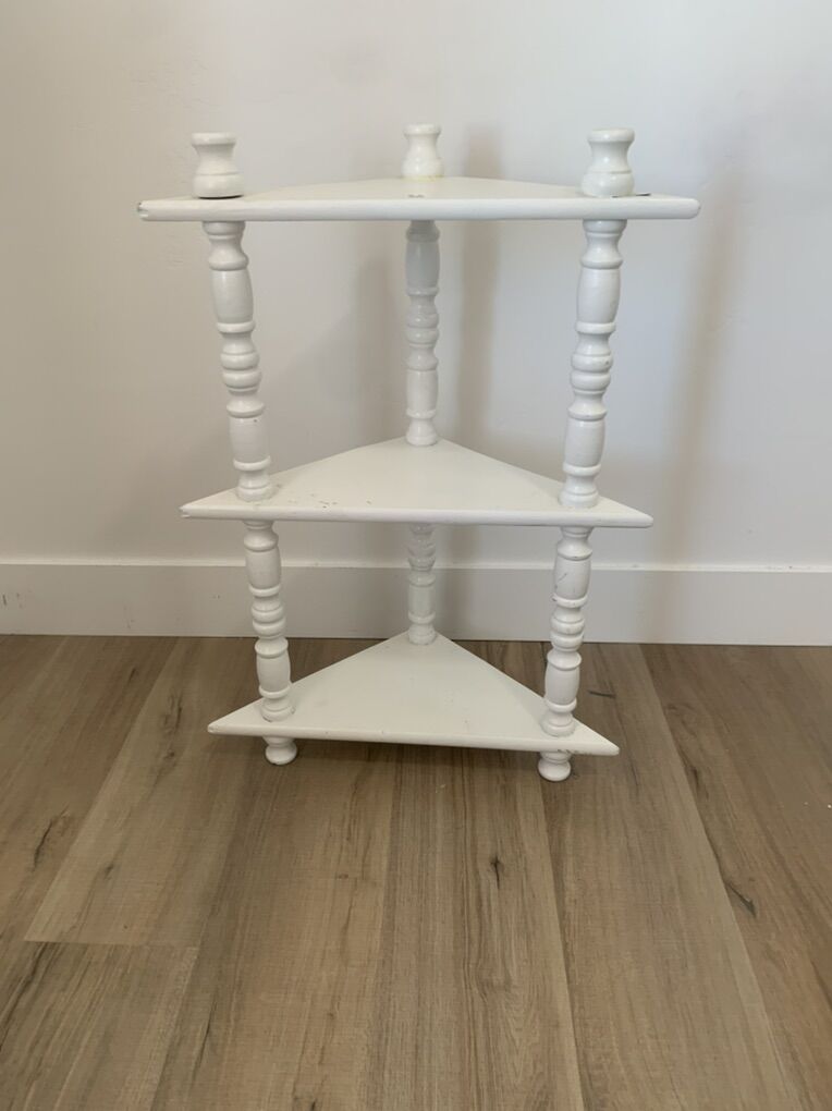 Small Cute Tiered Corner Shelf/Plant Stand