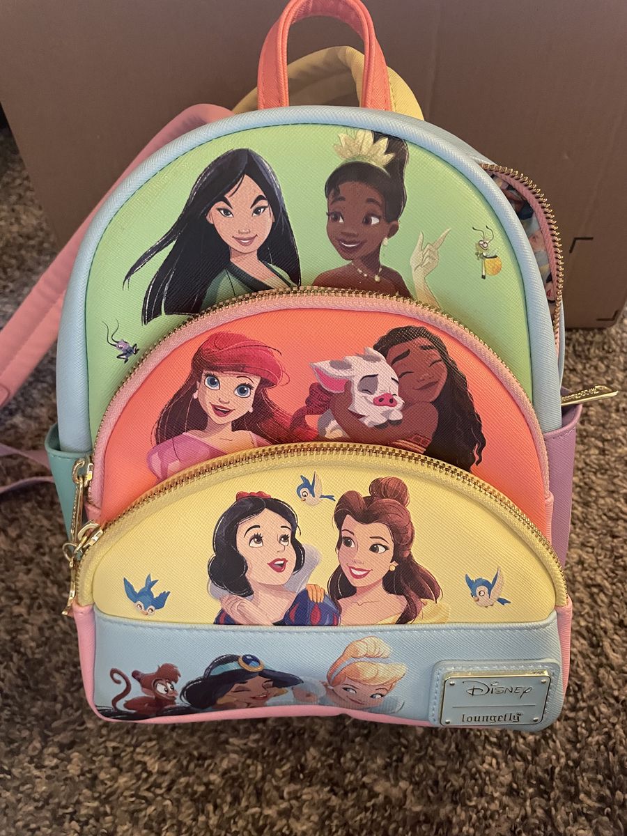 NWT Loungefly Disney Princess Mini Backpack