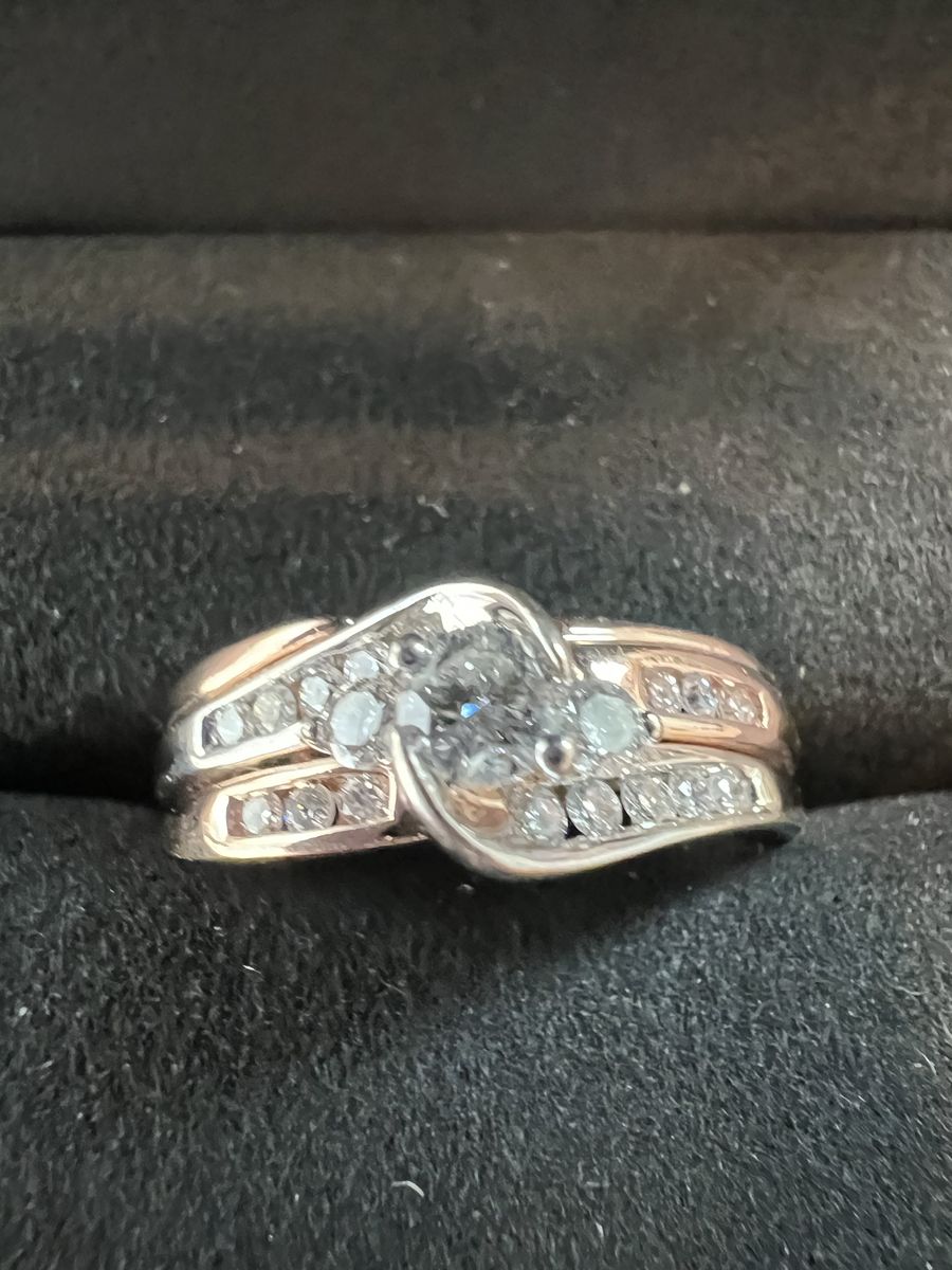 Engagement and Wedding Diamond Ring Set