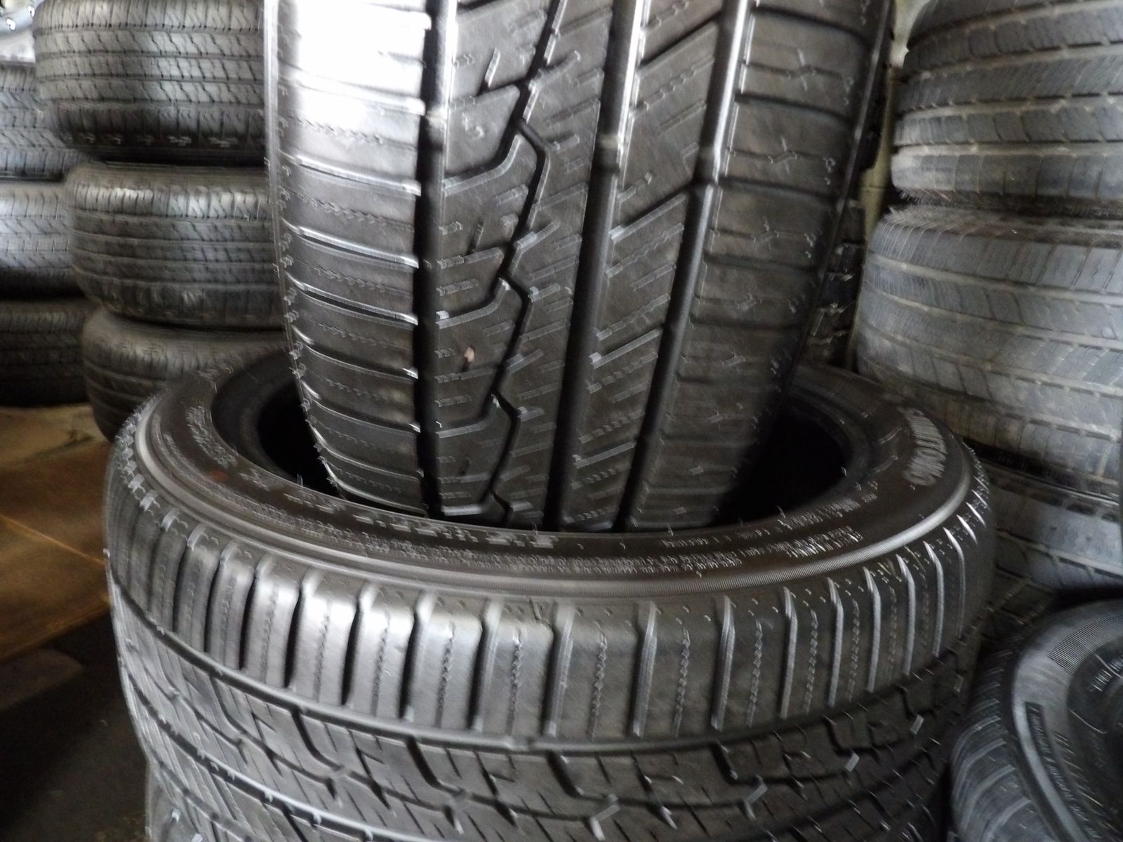 215/45R17 SUMITOMO HTR PO3 AS PAIR OF TWO USED TIRES