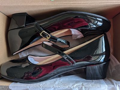 Girls Black Dress Shoes - Size 4