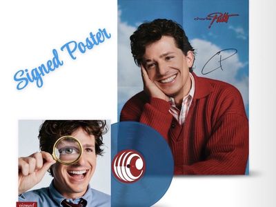 Charlie Puth-SIGNED Whatever’s Clever!-Limited Edition Sky Blue Vinyl-SEALED-Autographed Poster-RARE-Collectible