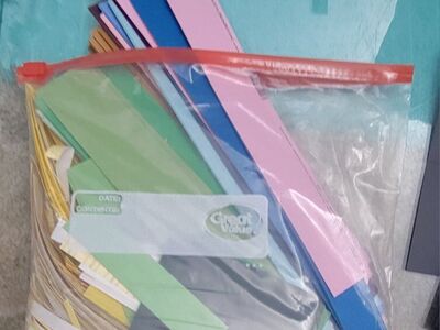 Strips and scraps of paper
