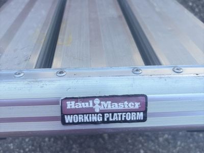 Haul Master Aluminum Working Platform Step Ladder