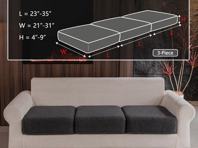 New! OHSIO Couch Cushion Covers for Sectional Sofa, Stretch Soft Sofa Slipcovers Washable Wear-Resistant