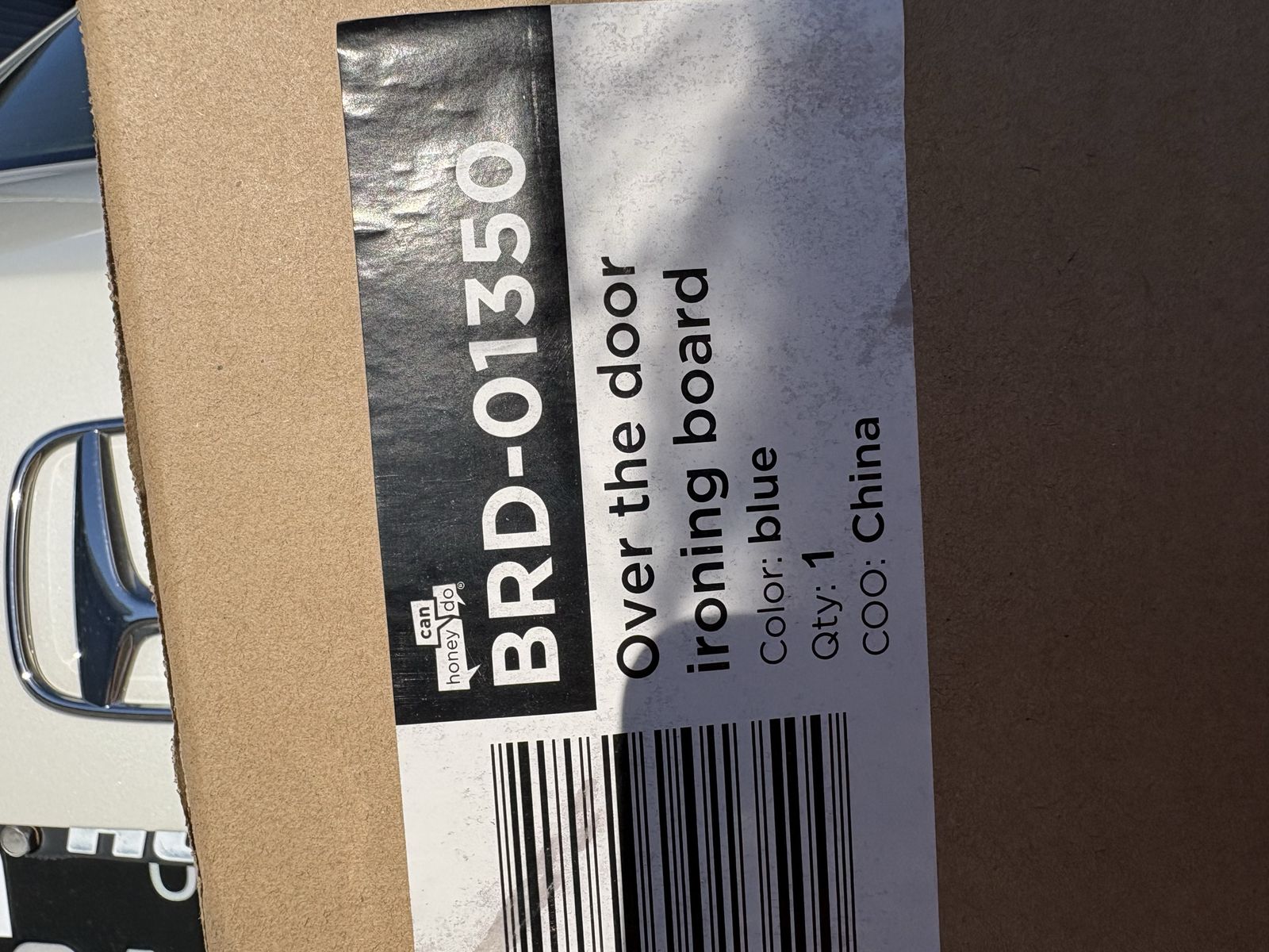Honey-Can-Do BRD-01350 Blue Over-The-Door Ironing Board - New in Box
