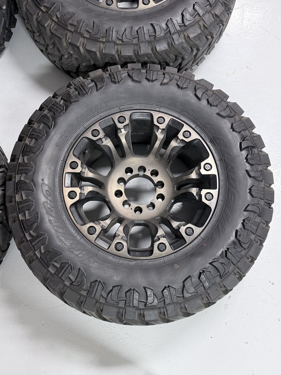 Beadlock style wheels and 35X12.5x18 Tires