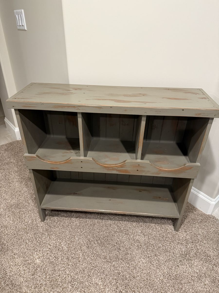 Rustic Farmhouse Style Wooden Storage Unit or Bookcase