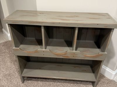Rustic Farmhouse Style Wooden Storage Unit or Bookcase
