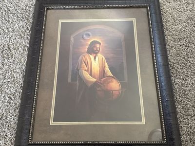 Greg Olsen Framed Jesus 'Peace on Earth' Print - Religious Art Home Decor