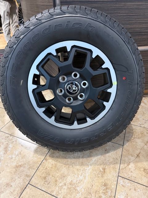 Tires and Wheels from a Tacoma