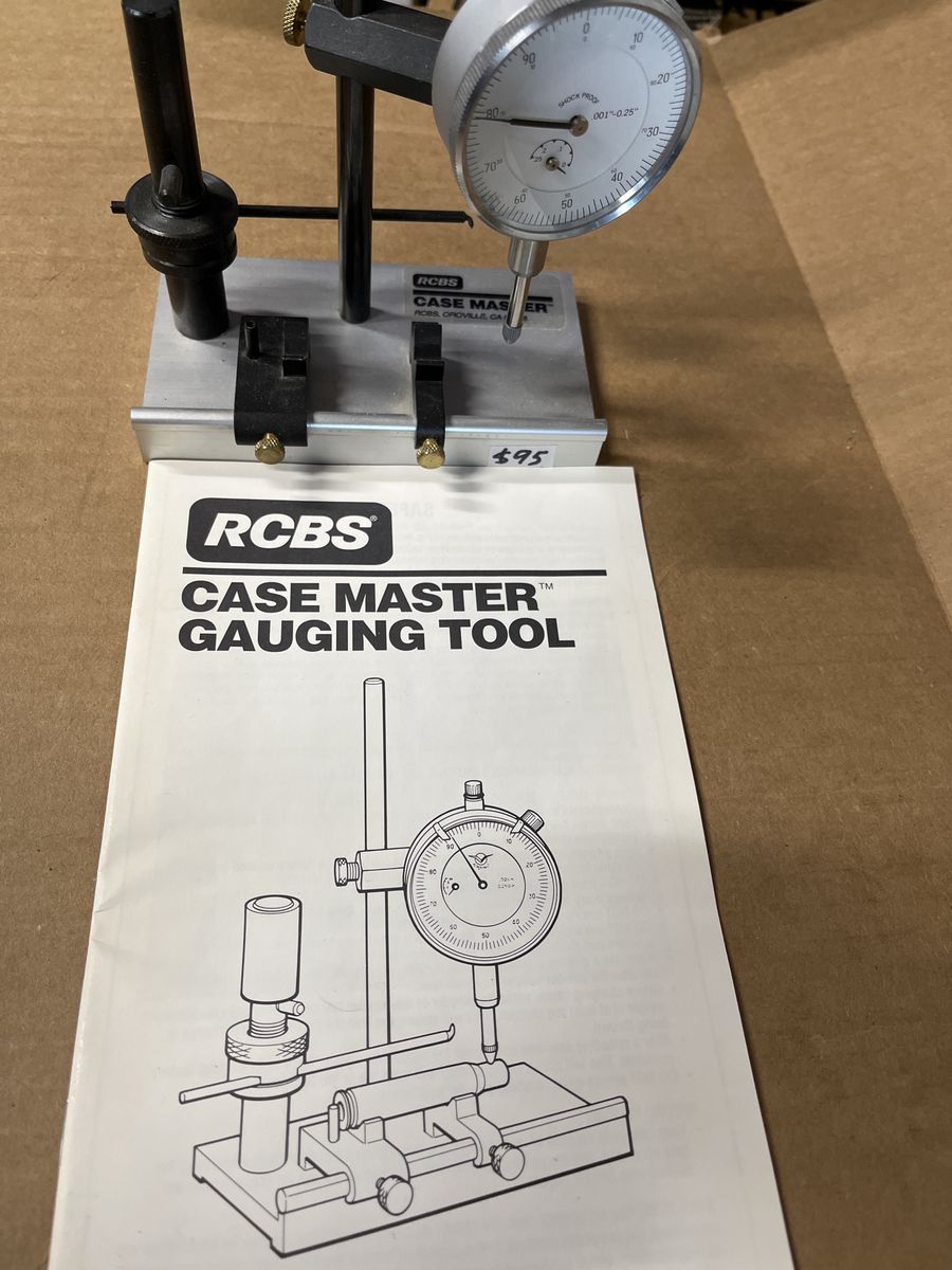 RCBS Case Master Gauging Tool for Precision Reloading with Dial Indicator 0.001"-0.25"
