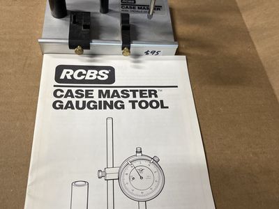 RCBS Case Master Gauging Tool for Precision Reloading with Dial Indicator 0.001"-0.25"