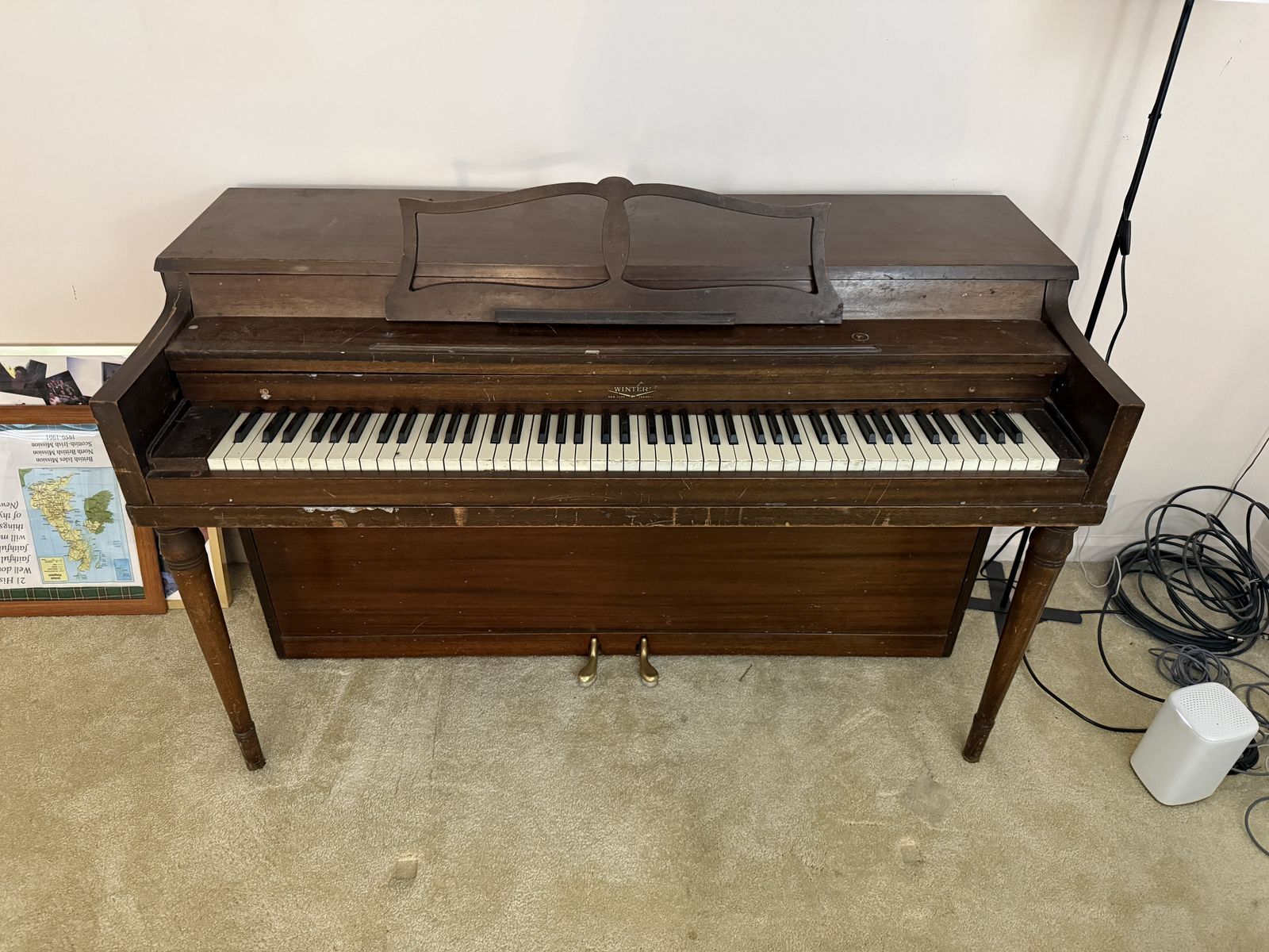 Upright piano - plays perfectly