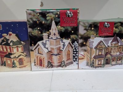 Three Christmas Village Buildings (Free)