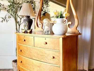 *FREE DELIVERY* Antique Birdseye Maple Dresser