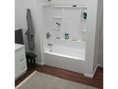 Classic 500 60 in. Left Drain Bathtub in White