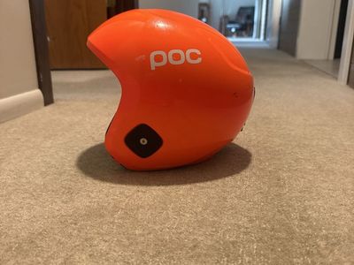 POC Bright Orange Ski Racing Helmet