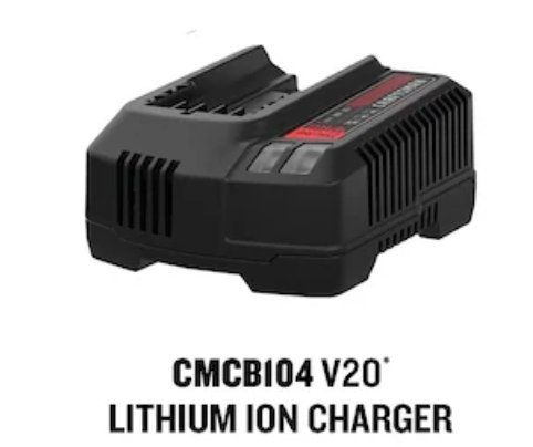 CRAFTSMAN CMCB104 V20 Lithium Ion Battery Charger - Black