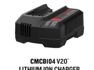 CRAFTSMAN CMCB104 V20 Lithium Ion Battery Charger - Black
