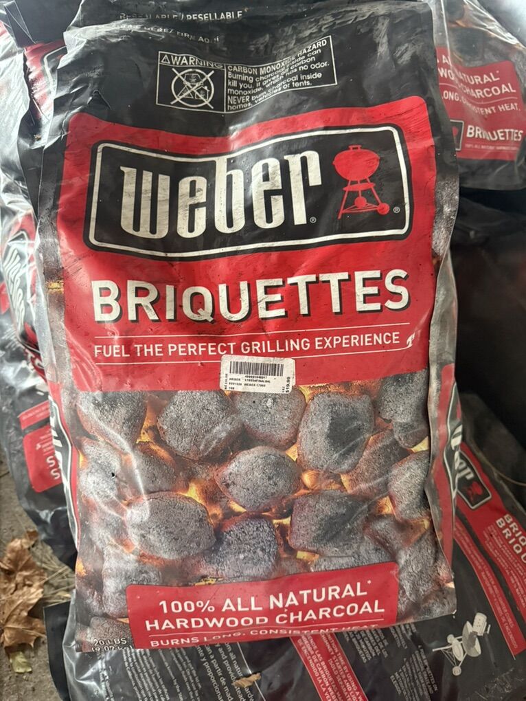 Weber natural Charcoal $10 Each