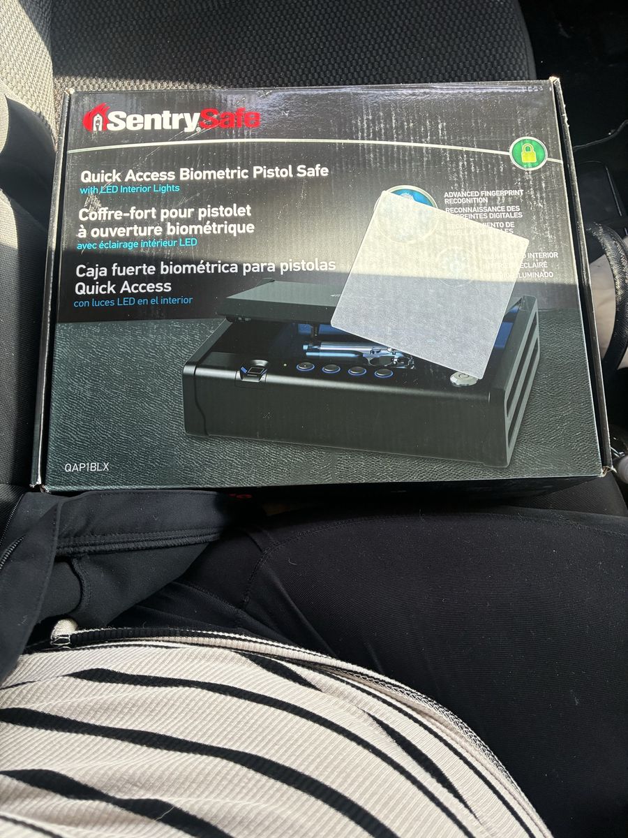 New Sentry Safe Quick Access Biometric Pistol Safe!
