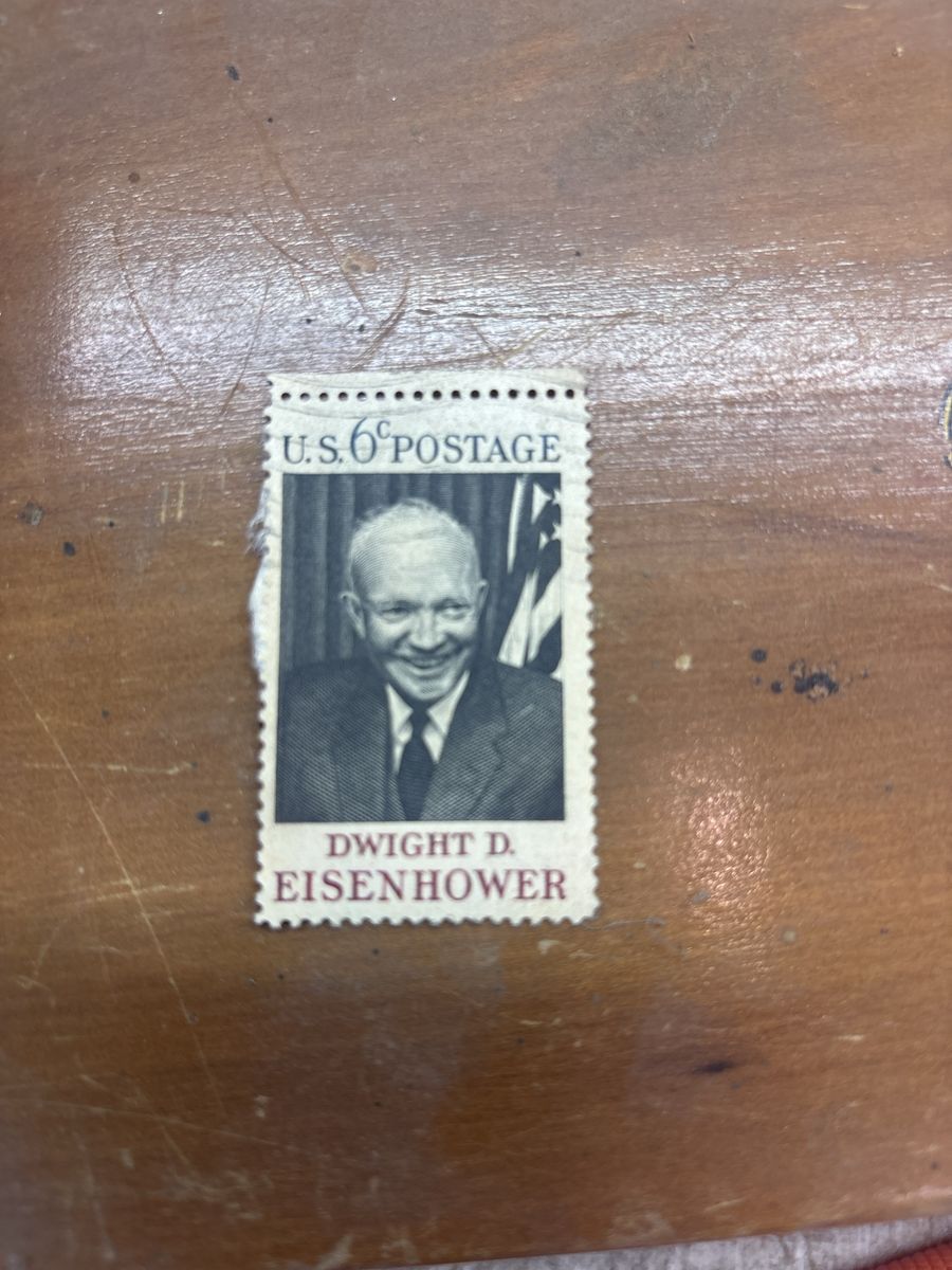 Vintage Dwight D. Eisenhower US 6 Cent Postage Stamp